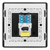 BG Evolve Matt Blue Single Master Telephone Socket PCDDBBTM1B with 25mm Steel Back Box