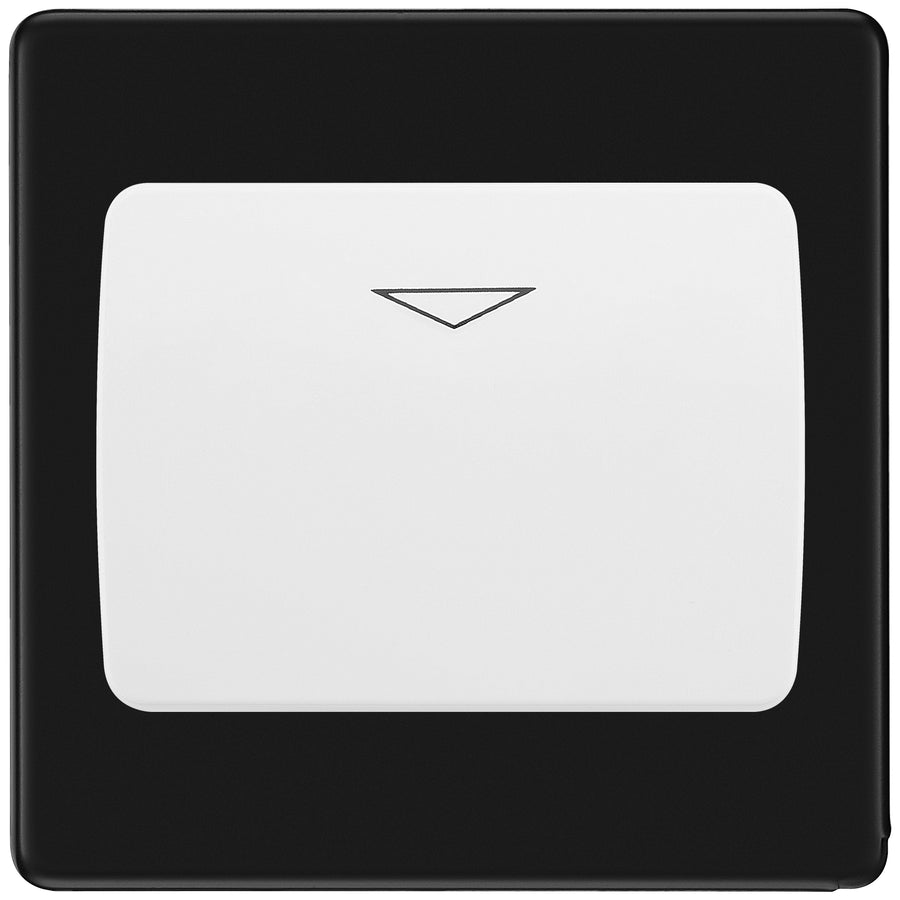 BG Screwless Matt Black Key Card Switch FFBKYCSW