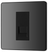 PCDBCBTM1B Front - This Evolve Black Chrome master telephone socket from British General uses a screw terminal connection, and should be used where your telephone line enters your property.