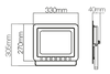 Emco LSF150 LED 150W Outdoor IP65 Slimline LED Floodlight