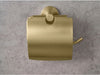 Corby Harrogate Toilet Roll Holder with Cover in Brushed Brass