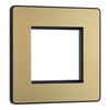 BG Evolve Satin Brass Dual USB Charger 3.1A Output Socket - Black Insert