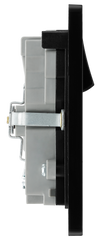 BG Evolve PCDMB22UAC30B Matt Black 2 Gang 13A Socket-Black Insert