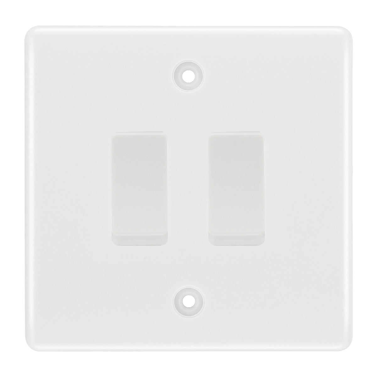 BG White 2 Gang Intermediate Light Switch Custom Grid Switch– The ...