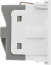 BG EMSCHSW Euro Module 16A Schuko Unswitched Socket - White