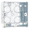 BG Nexus Brushed Steel 13A Unswitched Spur + Cable Outlet NBS55 with 35mm Steel Back Box