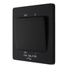 BG Evolve Matt Black 10A 3 Pole Fan Isolator PCDMB15B with 35mm Steel Back Box
