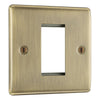 BG Nexus Metal Antique Brass 20AX 2 Way Emergency Lighting Test Key Switch - Key Included - Grey Insert
