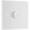 BG 881 Moulded Round Edge | White | 1 Gang 200W 2 Way Trailing Edge Dimmer Switch