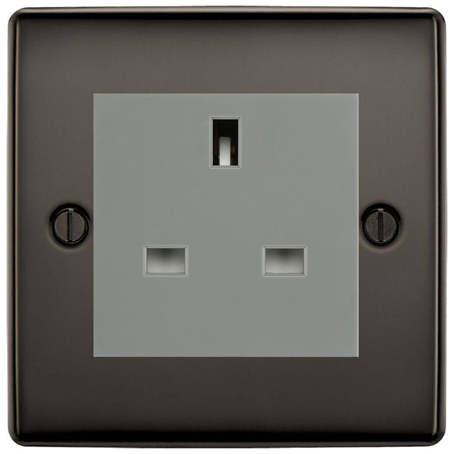 BG Nexus Black Nickel 13A Unswitched Socket NBNUSSG