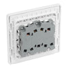 BG Evolve Pearlescent White 20A 16AX 2-Way Triple Light Switch PCDCL43W with 25mm Steel Back Box