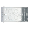 BG Evolve Black Chrome Double Blank Plate PCDBC95B with 35mm Steel Back Box