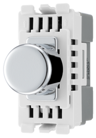 BG RPCDLT Nexus Grid Polished Chrome 2 Way 200W Trailing Edge Dimmer Module