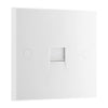 BG 9BTS/1 Moulded Square Edge | White | 1 Gang Screw Terminal Secondary Telephone Sock