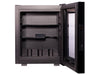 Corby Eton E Glass Door Minibar in Black - UK Plug