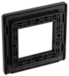 PCDDBEMS2B Back - The Euro Module range from British General combines plates and interchangeable modules so you can configure your own bespoke switches and sockets.