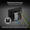 BG Evolve Matt Grey 1 Gang 2-Way 20A Edge to Edge Rocker Light Switch | PCDMG12EB
