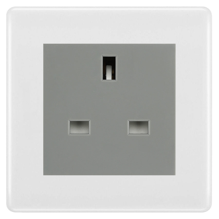 BG Nexus White Moulded 13A Unswitched Socket NWMUSSG