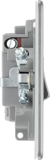 FBS52 Side - This 13A fused and switched connection unit with power indicator from British General provides an outlet from the mains containing the fuse ideal for spur circuits and hardwired appliances.