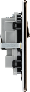BG FBN22B Nexus Screwless Flat-Plate Double Switched Plug Socket 13A