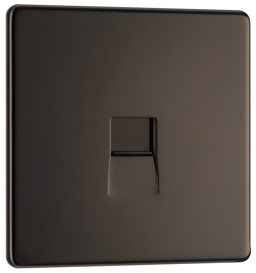 BG FBNBTM1 Nexus Screwless Flat-Plate Single Master Telephone Socket