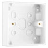BG 901 Moulded Square Edge | White | 32mm | 1 Gang Surface Pattress