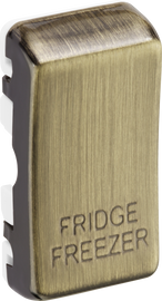 BG RRFFAB Nexus Grid Antique Brass 'FRIDGE FREEZER' Grid Rocker