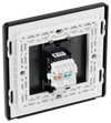 PCDDBRJ451B Back - This Evolve Matt Blue RJ45 ethernet socket from British General uses an IDC terminal connection and is ideal for home and office, providing a networking outlet with ID window for identification.