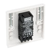 BG 981 Moulded Square Edge | White | 1 Gang 200W 2 Way Trailing Edge Dimmer Switch