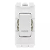 BG RRFDW White 20A DP Appliance Grid Switch Labelled Fridge