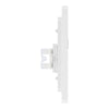 BG Evolve Brushed Steel 2 Gang RJ45 Data Socket PCDBSRJ452W White Inserts