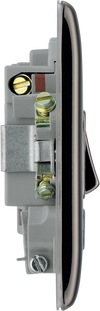 NBN53 Side - This 13A fused and switched connection unit with power indicator from British General provides an outlet from the mains containing the fuse ideal for spur circuits and hardwired appliances.