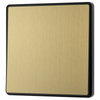 BG Evolve Satin Brass 1-Gang 2-Way 20A Edge to Edge Rocker Light Switch | PCDSB12EB