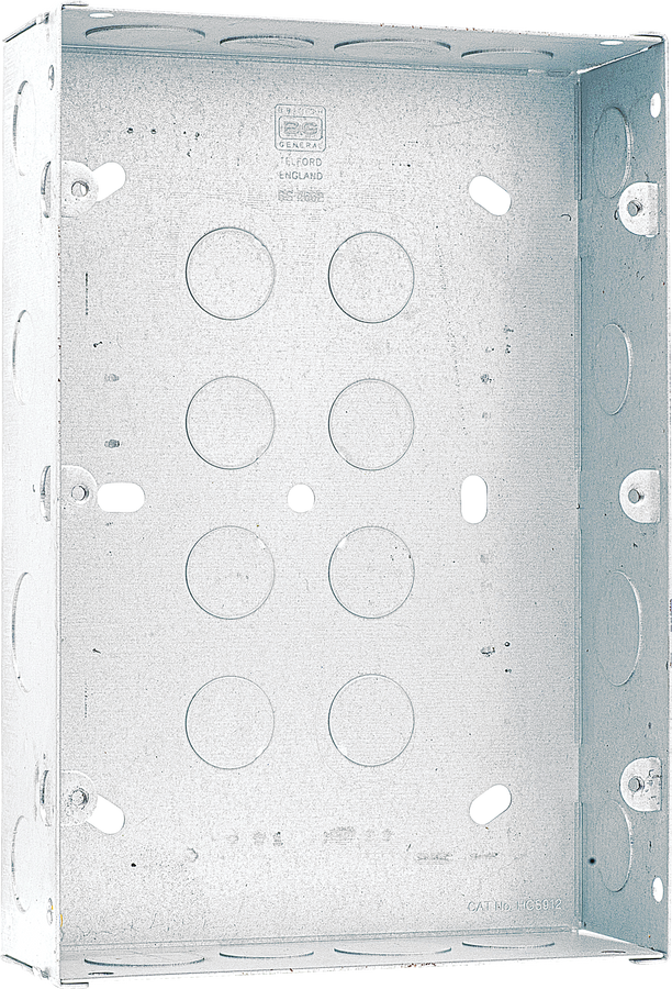 BG HGS912 Nexus Grid 9 and 12 Gang Triple Flush Mount Box