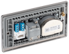 NBN69 Back - This screened Quadplex socket from British General has an outlet for TV FM and 2 satellites, plus a return and shuttered telephone socket.