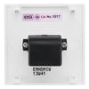 BG Nexus Matt Black 1 Gang HDMI Socket White Insert