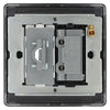 BG Nexus Matt Black 13A Unswitched Spur + Cable Outlet NFB55 with 35mm Steel Back Box