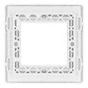BG Evolve Pearlescent White 45A Flex Outlet Euro Module | Black Insert