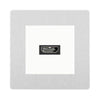 BG Evolve Brushed Steel PCDBSHDMIW 1 Gang Single HDMI Socket