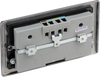 NBN24U44B Back - This 13A double power socket from British General comes with four USB charging ports allowing you to plug in an electrical device and charge mobile devices simultaneously without having to sacrifice a power socket.