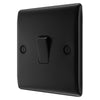 BG Nexus Matt Black 20A 16AX Intermediate Light Switch NFB13 with 25mm Steel Back Box