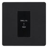 BG Evolve Matt Black 20AX 2 Way Emergency Lighting Test Key Switch - Key Included - Black Insert