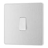 BG Evolve Brushed Steel 20A 16AX Intermediate Light Switch PCDBS13W with 25mm Steel Back Box