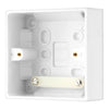 BG 977 Moulded Square Edge | White | 45mm | 1 Gang Surface Box