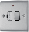 NBS52 Front - This 13A fused and switched connection unit with power indicator from British General provides an outlet from the mains containing the fuse ideal for spur circuits and hardwired appliances.