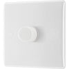 BG 881 Moulded Round Edge | White | 1 Gang 200W 2 Way Trailing Edge Dimmer Switch
