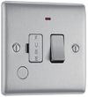 NBS53 Front - This 13A fused and switched connection unit with power indicator from British General provides an outlet from the mains containing the fuse ideal for spur circuits and hardwired appliances.