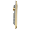 BG Nexus Antique Brass Double 4 Gang Euro Module Front Plate 4 Module NABEMR4