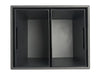 Corby Highland Dual Recycling Bin in Black PU Leather
