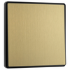 BG Evolve Satin Brass 1-Gang 2-Way 20A Edge to Edge Rocker Light Switch | PCDSB12EB
